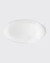 L'objet Corde Large Oval Platter, White In White