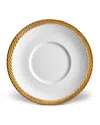 L'OBJET CORDE SAUCER, WHITE/GOLD