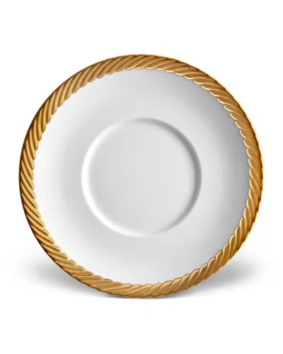L'objet Corde Saucer, White/gold
