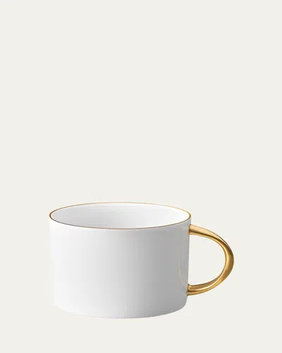 L'OBJET CORDE TEA CUP, WHITE/GOLD