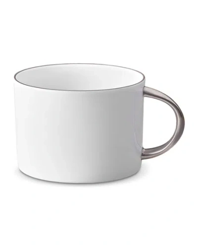 L'objet Corde Tea Cup, White/silver In Platinum