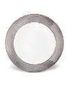 L'objet Corde Wide-rim Charger, White/silver In White/silver