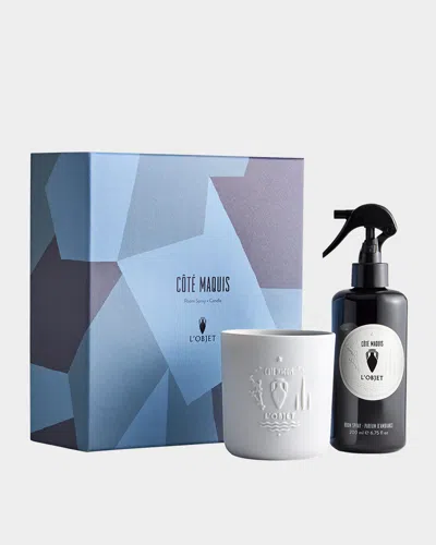 L'objet Cote Maquis Gift Set: Home Fragrance In White