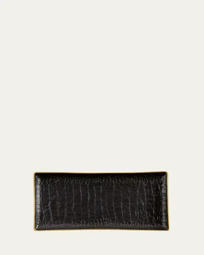 L'OBJET CROCODILE MEDIUM RECTANGLE TRAY,PROD132210013