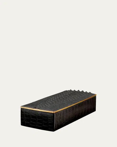 L'OBJET CROCODILE RECTANGULAR BOX,PROD132210079