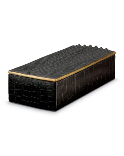 L'OBJET CROCODILE RECTANGULAR BOX,PROD204240482