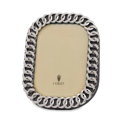 L'OBJET L'OBJET CUBAN LINK 4 X 6 PICTURE FRAME,F4100S