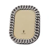 L'objet Cuban Link 8 X 10 Picture Frame In Platinum