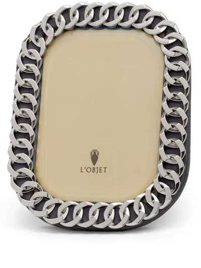 L'objet Cuban Link Bilderrahmen In Metallic