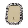 L'objet Cuban Link 8 X 10 Picture Frame In Platinum