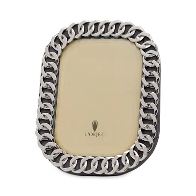 L'OBJET L'OBJET CUBAN LINK PICTURE FRAME, 5 X 7,F4100M
