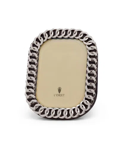 L'objet Cuban Link Picture Frame, 8" X 10" In Neutral