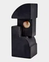 L'objet Cubisme Earthenware Bookend In Black