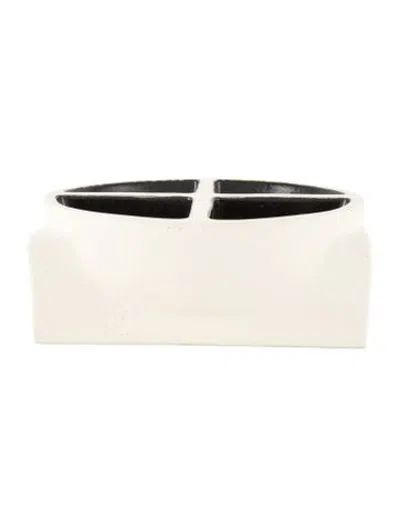 Pre-owned L'objet Cubisme Sectioned Centerpiece Bowl In Black/neutrals