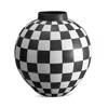 L'objet Damier Extra Large Porcelain Vase In White