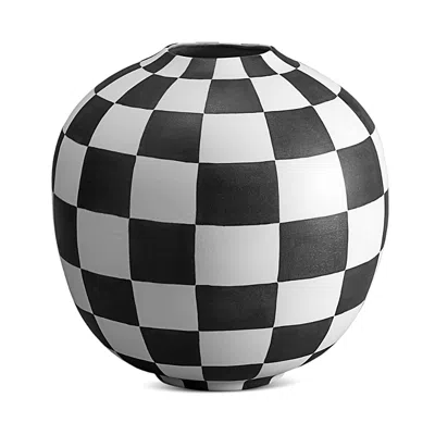 L'objet Damier Large Vase In Black And White
