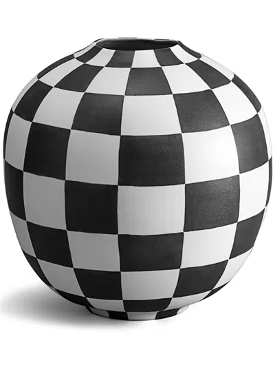 L'objet Damier Large Vase In Black And White