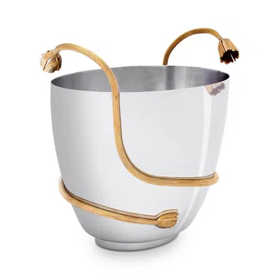 L'objet Deco Leaves Champagne Bucket In Gray