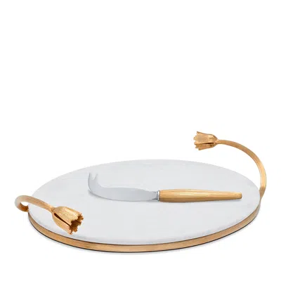 L'OBJET L'OBJET DECO LEAVES CHEESE SET