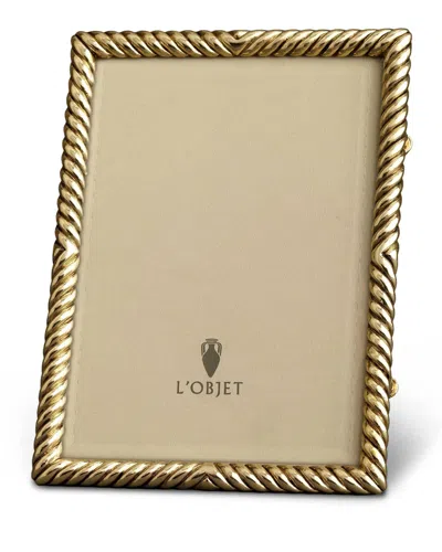 L'OBJET DECO TWIST 24K GOLD PICTURE FRAME, 8" X 10"