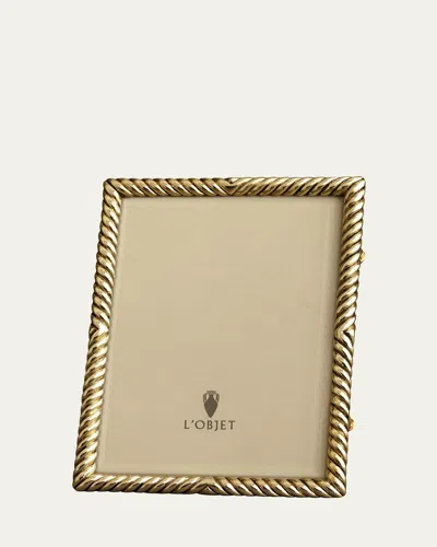 L'OBJET DECO TWIST 24K GOLD PICTURE FRAME, 8" X 10"