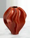 L'objet Medium Douro Vase In Red