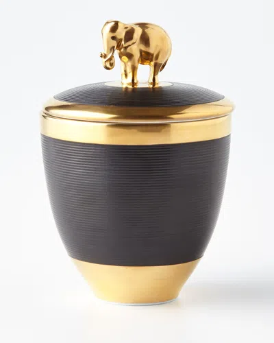 L'objet Elephant Noir Candle In Black