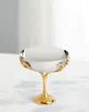 L'objet Fern Bowl On Stand In Silver/gold