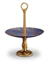 L'objet Fortuny 24k Gold Dessert Stand In Blue