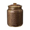 L'objet X Fortuny Ashanti Medium Canister, 9" In Brown