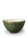 L'objet Fortuny Ashanti Patterned Serving Bowl In Green