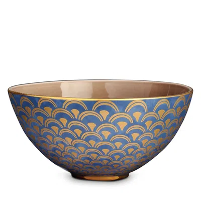 L'objet Fortuny Bowl, Large In Blue