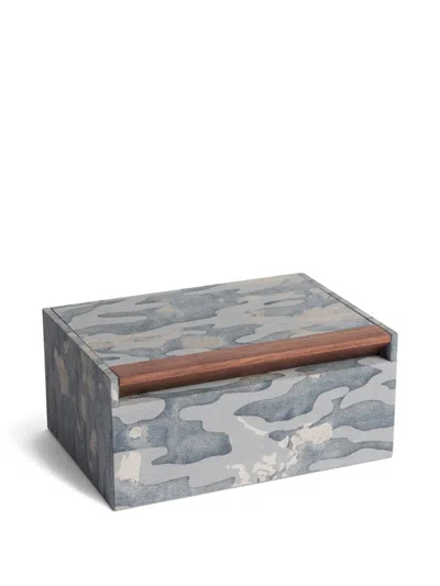 L'OBJET FORTUNY CAMO ISOLE BOX (26CM X 18CM)
