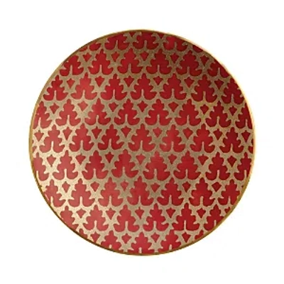 L'objet Fortuny Murillo Canape Plates 4-piece Set In Red
