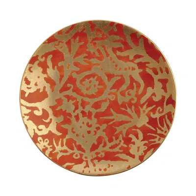 L'objet Fortuny Dessert Plates, Pergolesi, Set Of 4 In Red