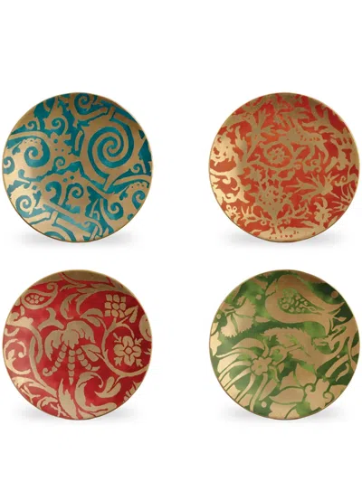 L'OBJET FORTUNY DESSERT PLATES (SET OF 4)