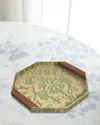 L'objet Fortuny Octagon Tray In Gold