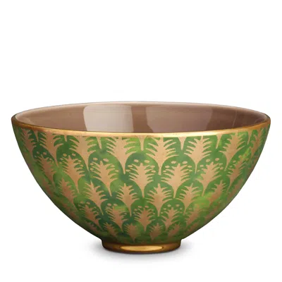 L'objet Fortuny Papiro Bowl, Large In Green