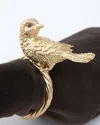 L'objet Four "gold Bird" Napkin Rings