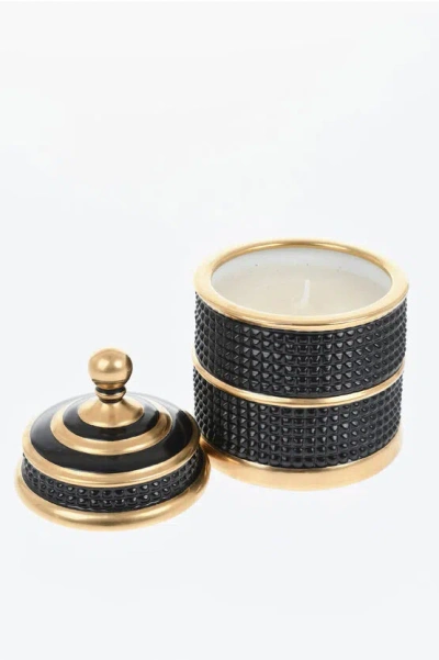 L'objet Fragranced Bibliotheque Or Candle With Porcelain Vase