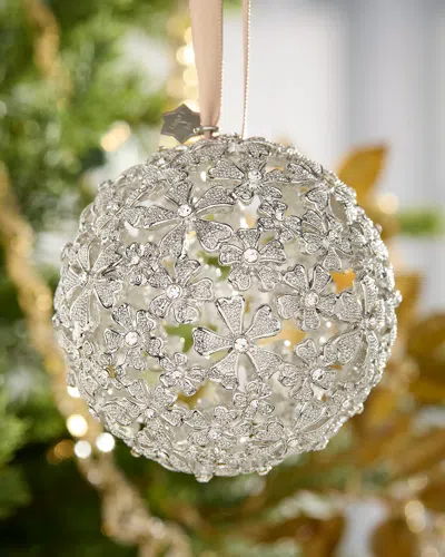 L'objet Garland Globe Christmas Ornament In Platinum