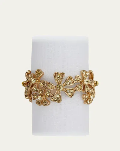 L'objet Garland Napkin Rings Jewels, Set Of 4 In Multi