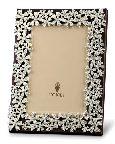 L'objet Garland Swarovski Crystal Picture Frame, 5" X 7" In Multi