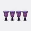 L'objet Set Of Four Prism Wine Glasses In Purple