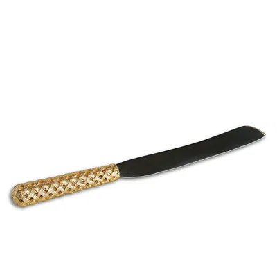 L'objet Braid Bread Knife In Gold