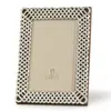 L'objet Platinum Braid 4" X 6" Picture Frame In Platinum