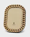 L'OBJET GOLD CUBAN LINK FRAME, 5" X 7"