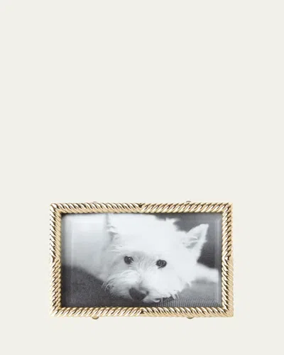 L'OBJET GOLD DECO TWIST 4" X 6" PICTURE FRAME,PROD133230004