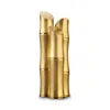L'objet Gold-plated Bambou Bookends, Set Of Two