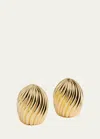 L'OBJET GOLD-TONE RIPPLE SPICE JEWELS SET OF 2